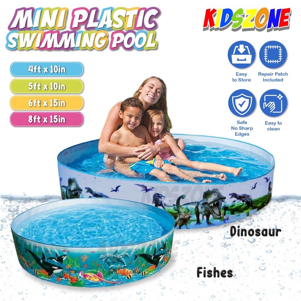 Mini Plastic Swimming Pool For Kids/Family 4FTX10IN / 5FTx10IN ...