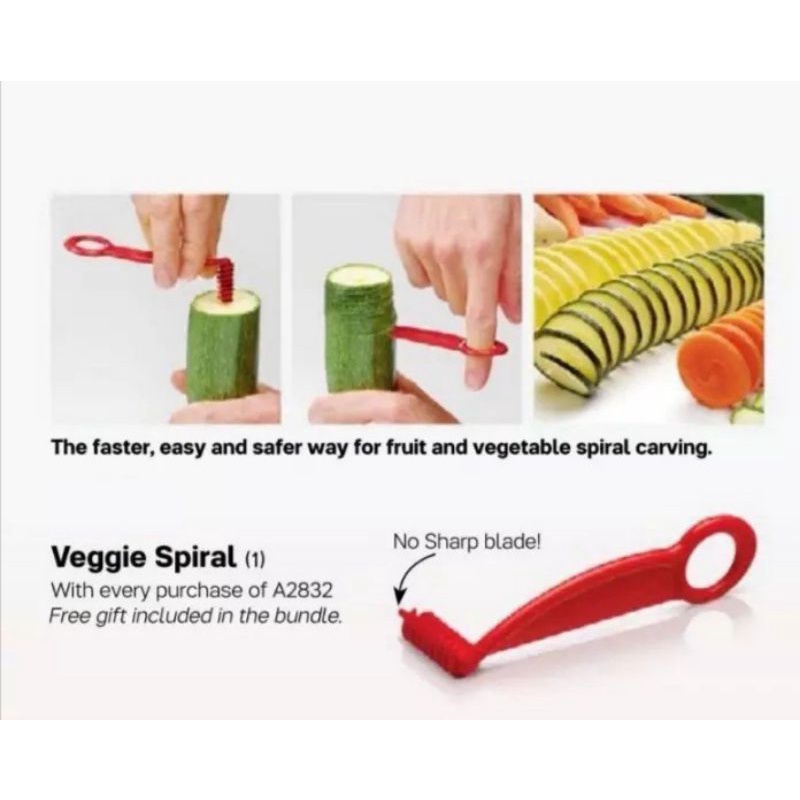 💕READY STOCK 💕Veggie Spiral Cutter Tupperware(1 pcs) Shopee Malaysia