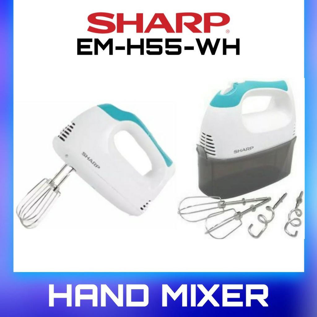 (LIMITED STOCK) Sharp Hand Mixer EM-H55-WH (300W) | Shopee Malaysia