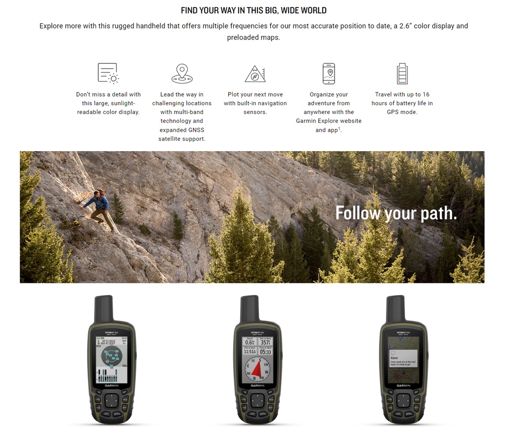 Garmin GPSMAP 65s Free 32gb Card & Screen Protector Preloaded Sea Chart