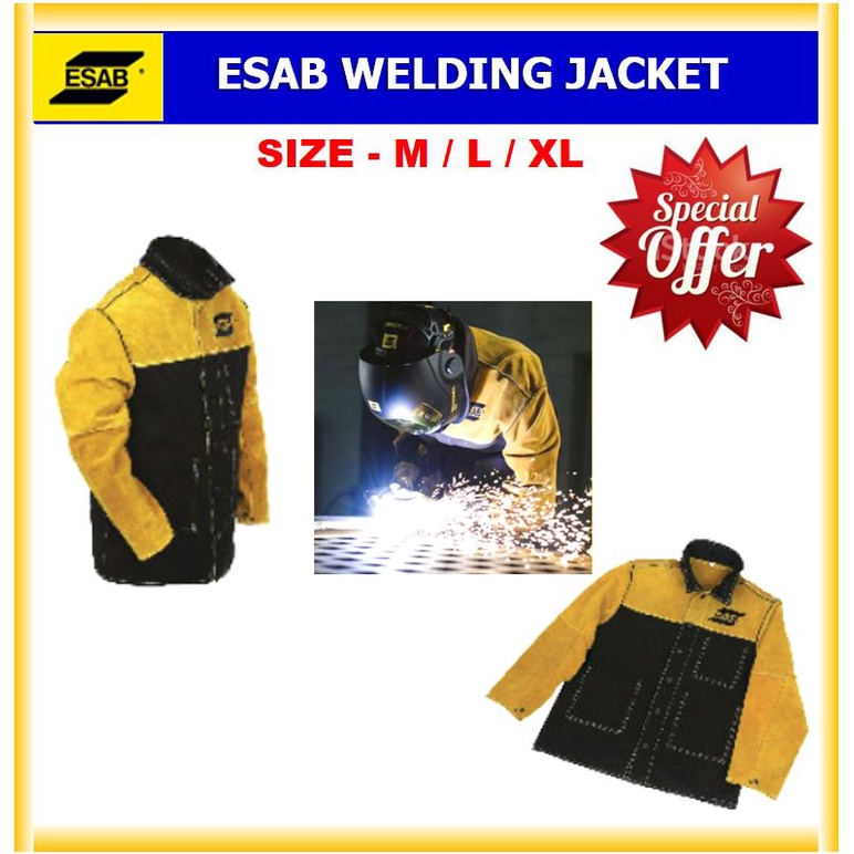 ESAB WELDING JACKET VARIOUS SIZES / 0700010301 / 0700010302
