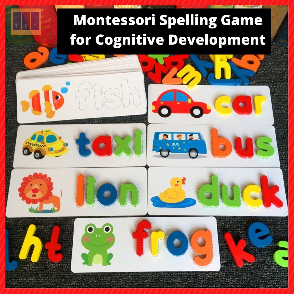 Spelling Game Cognitive Alphabet and Exercise for kids Kindergarten ...
