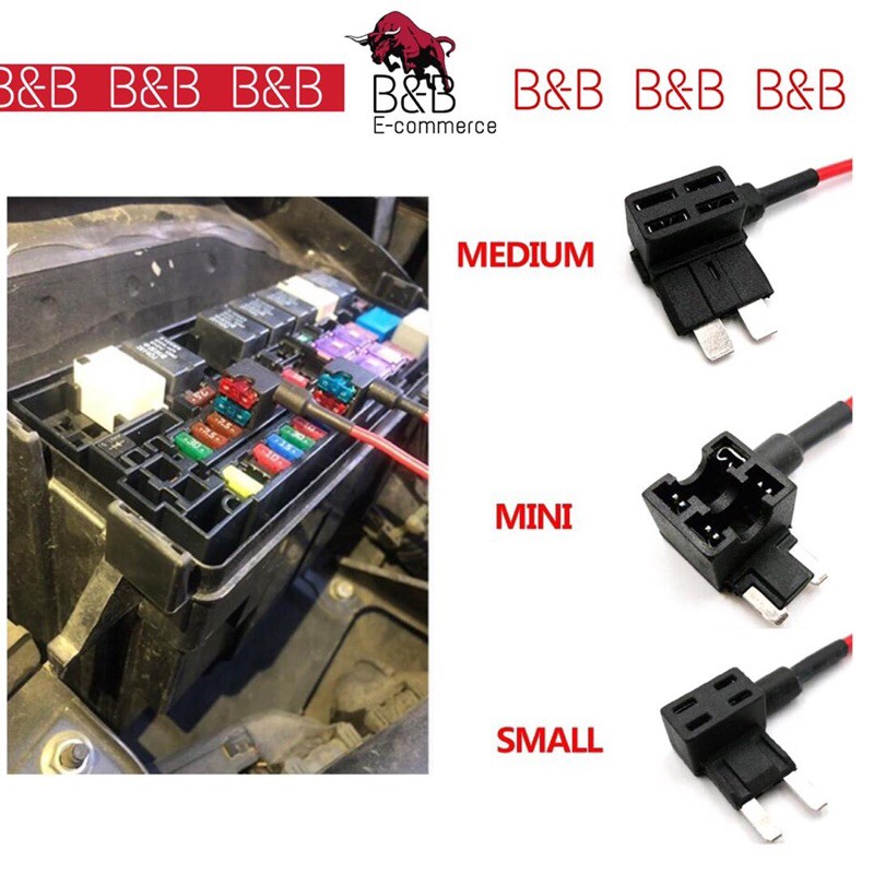 Mini Micro Standard Blade Fuse Tap Holder Add A Circuit Line