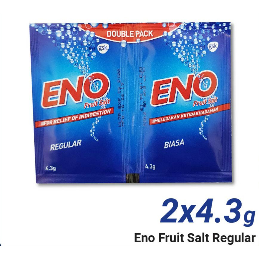 ENO FRUIT SALT (REGULAR / ORANGE / LEMON / GINGER) 2 SACHETS (4.3G