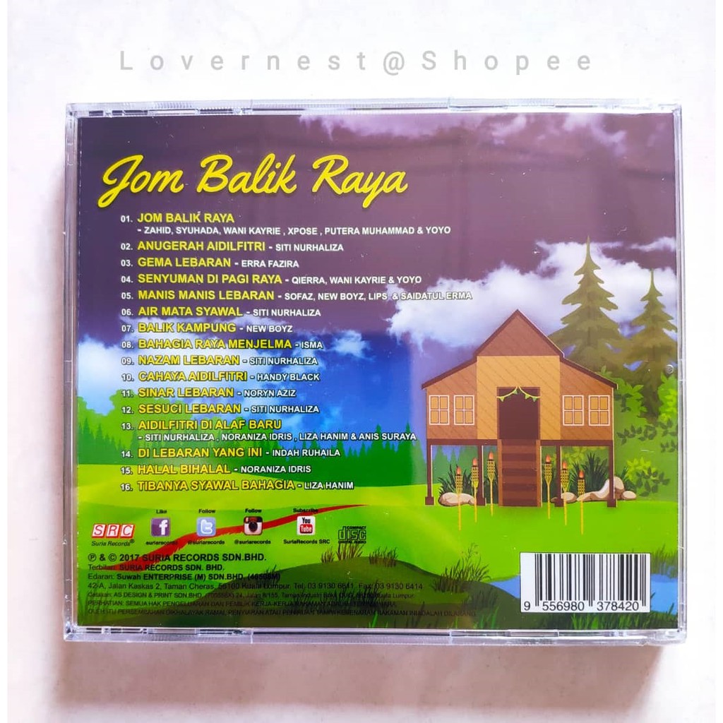 Lagu-Lagu Hits Hari Raya Aidilfitri CD VCD DVD MTV Karaoke - Dato Siti ...