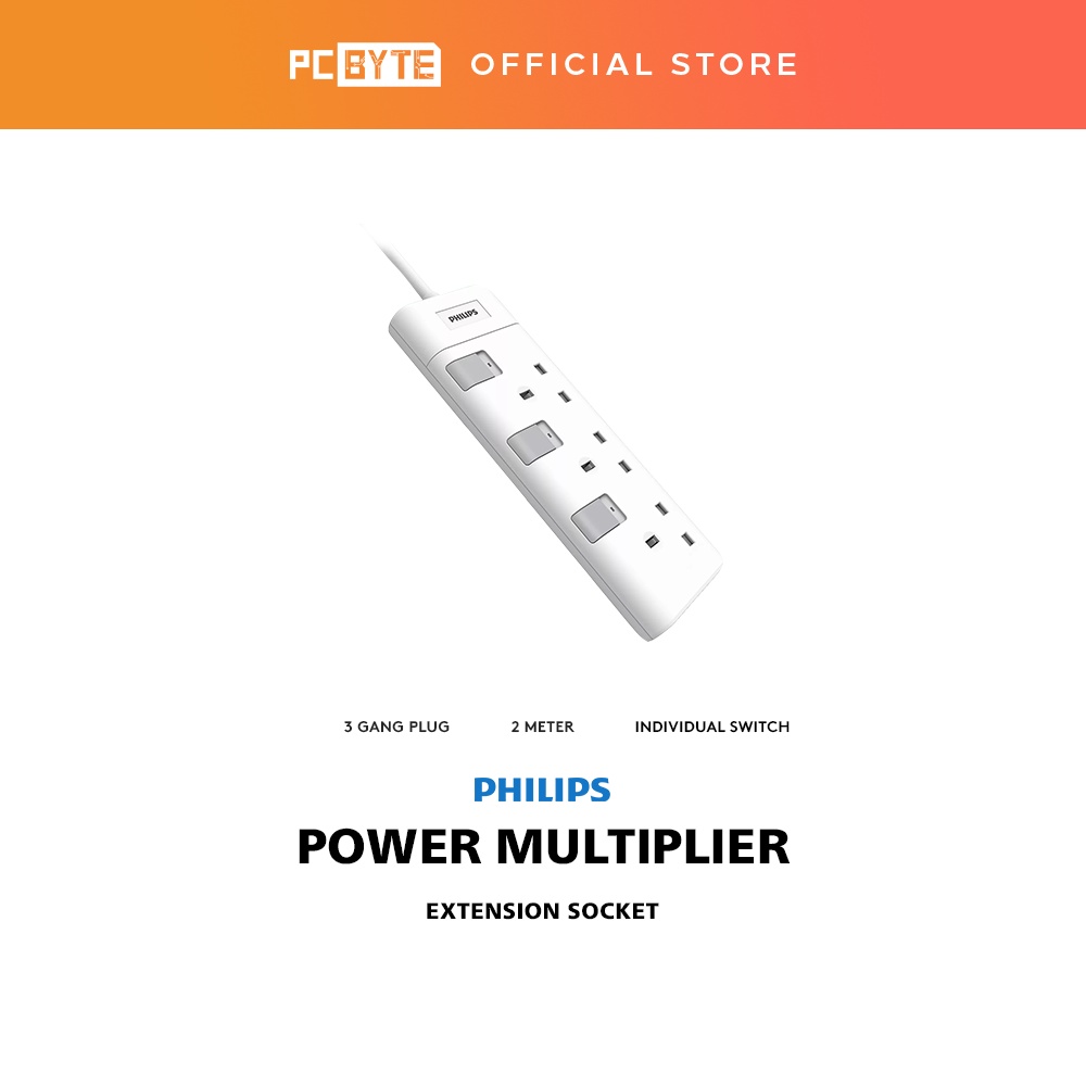 *Clearance* Philips 3/4/5/6 Gang Plug 2/3 Meter Power Multiplier ...