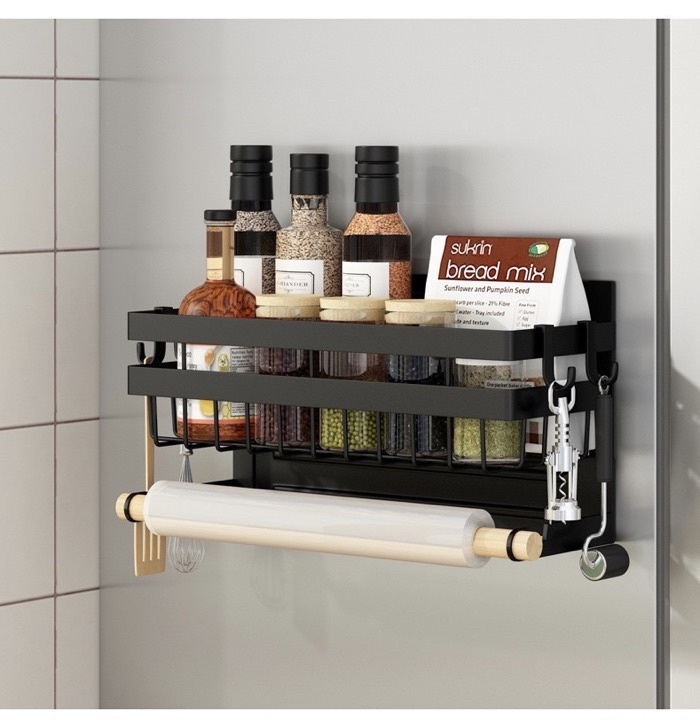 Magnetic Steel Rack Fridge Refrigerator Oven Magnet Storage Kitchen ...