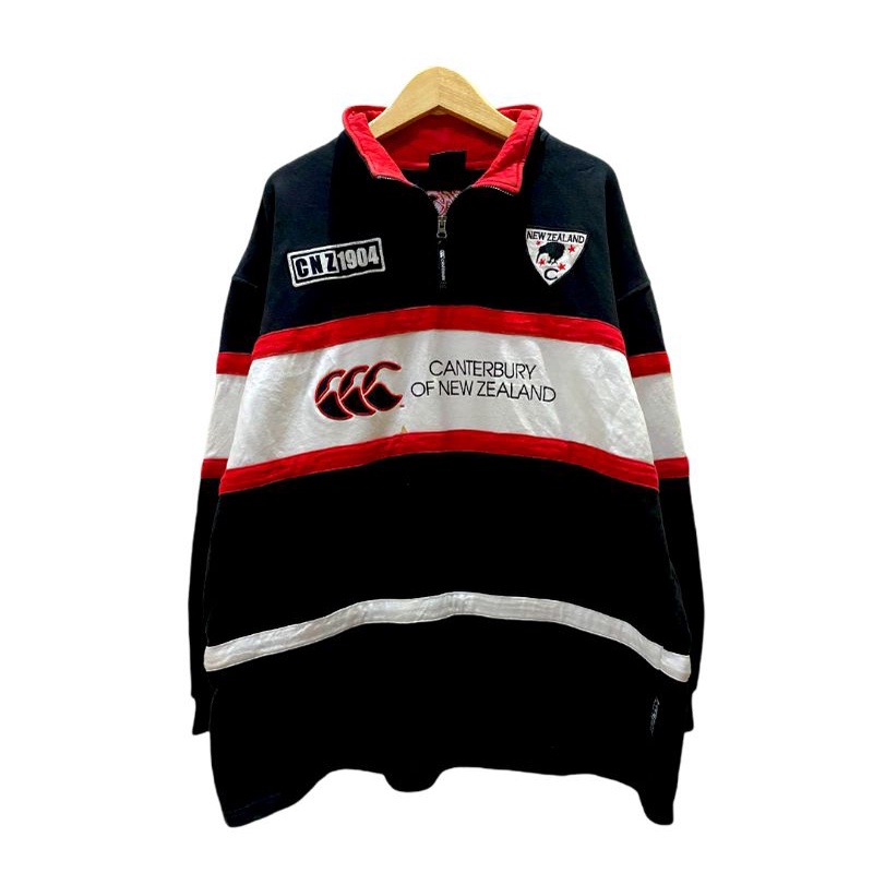 Halfzip Vtg Canterbury Rugby Gear Celebrating Edition Second Original