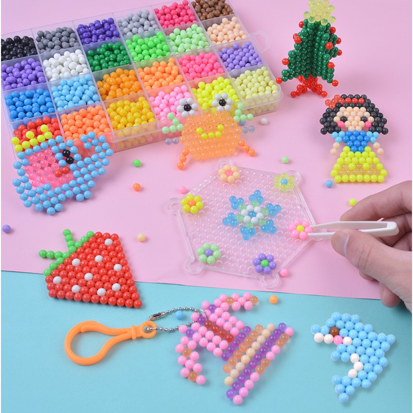 Set Magik Warna Air Kanak-Kanak DIY Water Magic Sticky Beads With ...