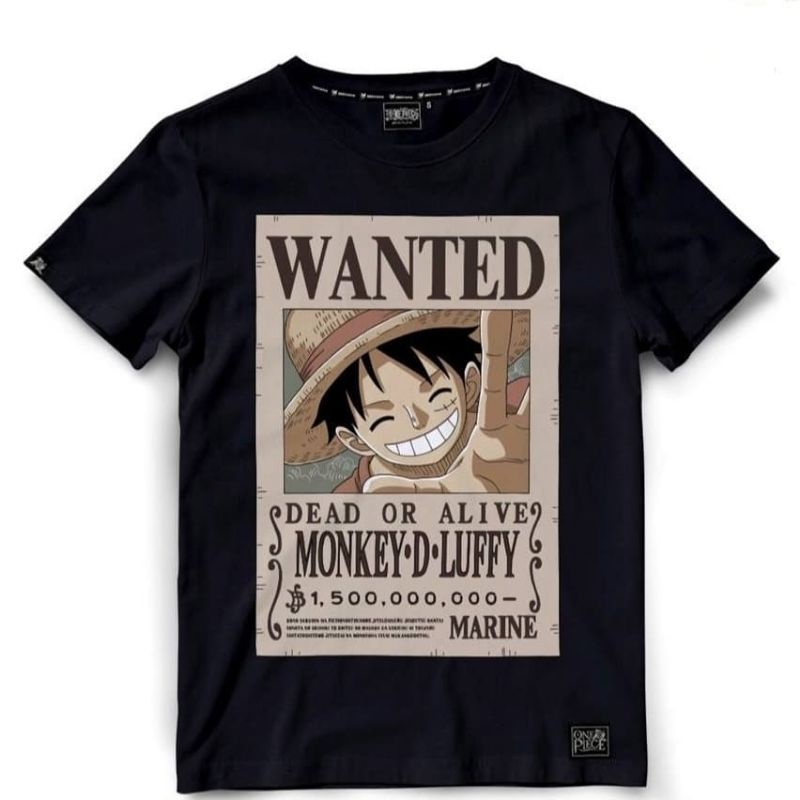 Monkey D Luffy bounty posters T-Shirt. 1,500 000 000 beri / one piece ...