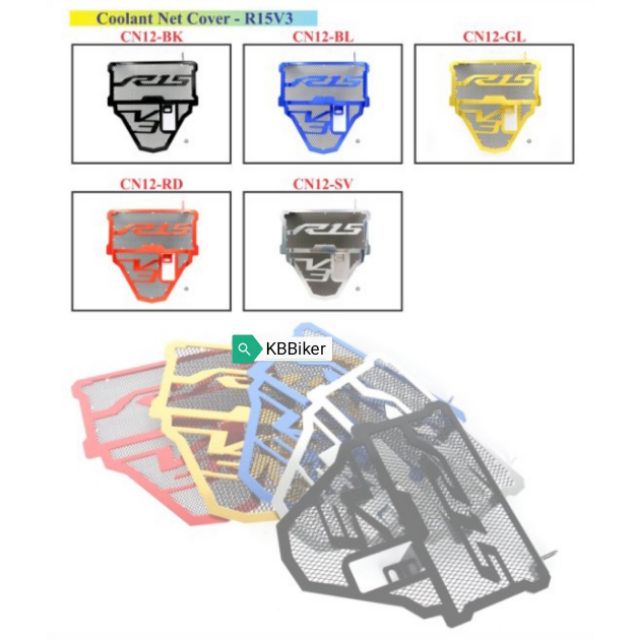 Yamaha R15 V3 Radiator Engine Coolant Cover Net | Shopee Malaysia