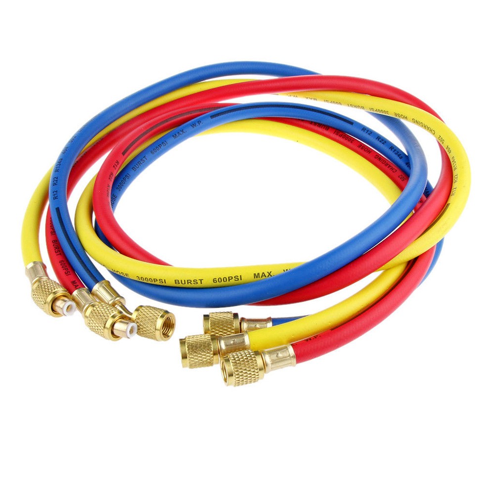 1.5m R134a R22 R410a AC Manifold Gauge Charging Hoses Adapter with ...