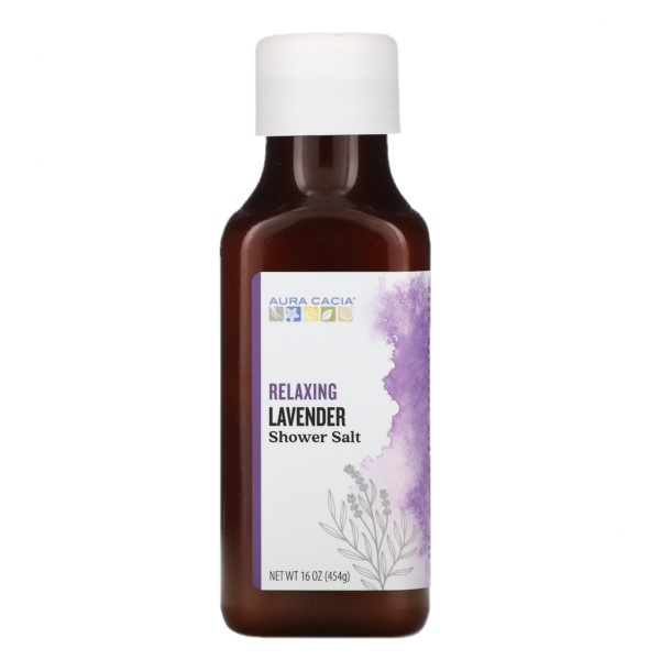 Aura Cacia, Shower Salt, Relaxing Lavender, 16 oz (454 g) Shopee Malaysia