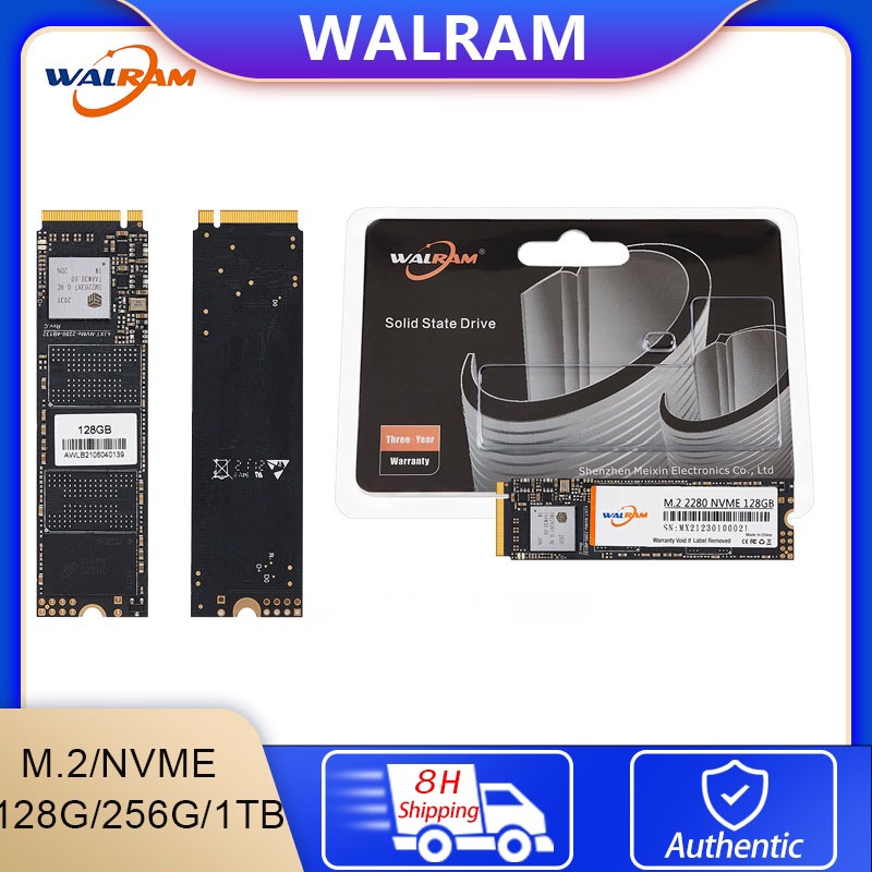 Walram NV1 Brand New SSD 256GB M.2 2280 NVMe PCIe M.2 NVME Solid State ...