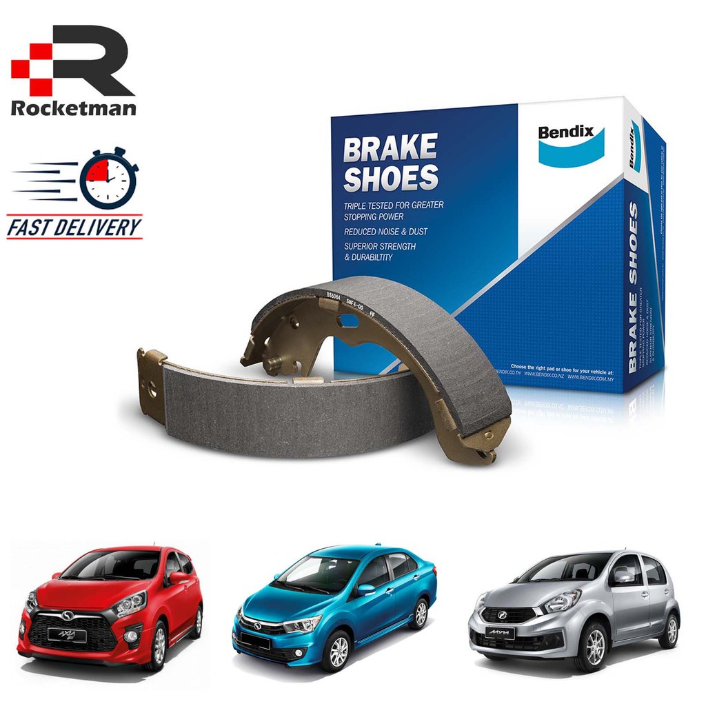 BENDIX REAR BRAKE SHOE PERODUA MYVI AXIA BEZZA (1 SET 4PCS) | Shopee ...