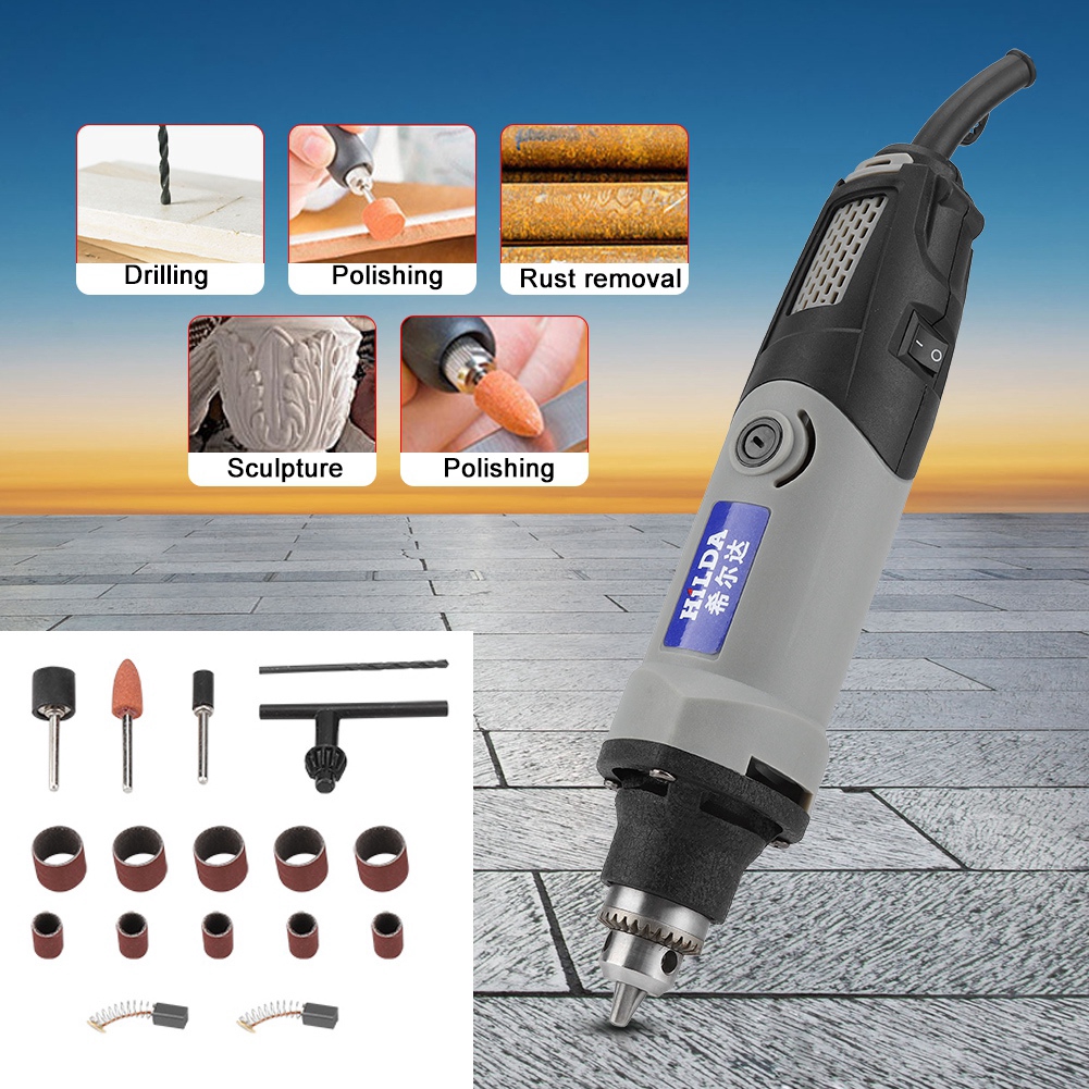 [Ready Stock]400W Electric Drill Die Grinder Power Rotary Tool | Shopee ...