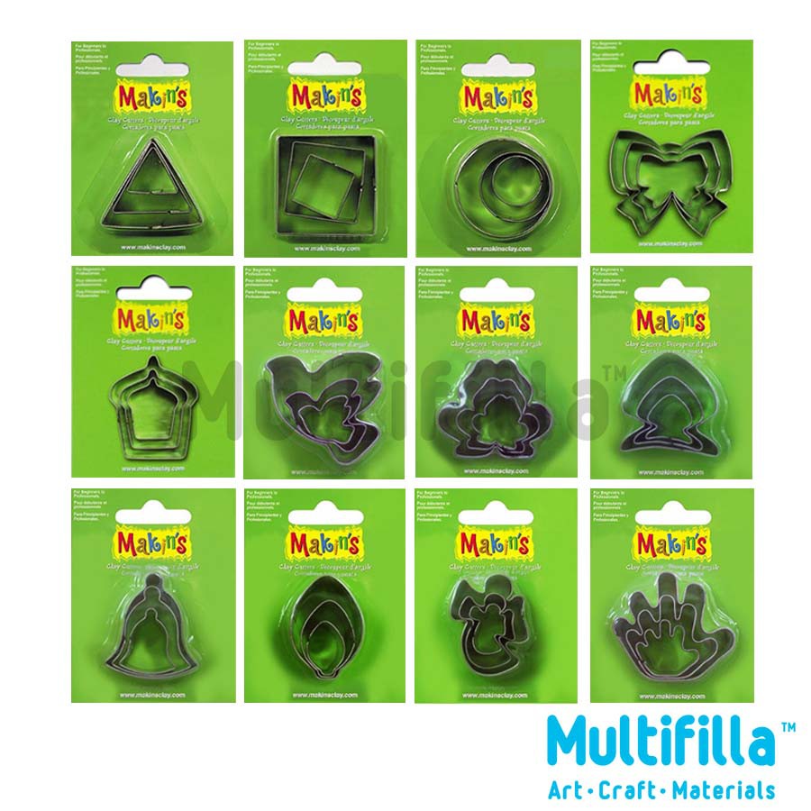 Lot D’outils Makin’s Clay – Règle De Mélange, Emporte-pièces Cœur/étoiles – Neuf – Pour Pâte Polymère, Modelage