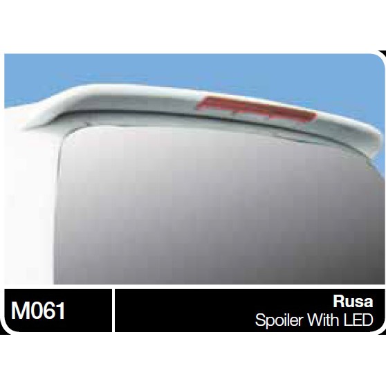 Perodua RUSA Rear roof top boot trunk ducktail spoiler w LED lip ...