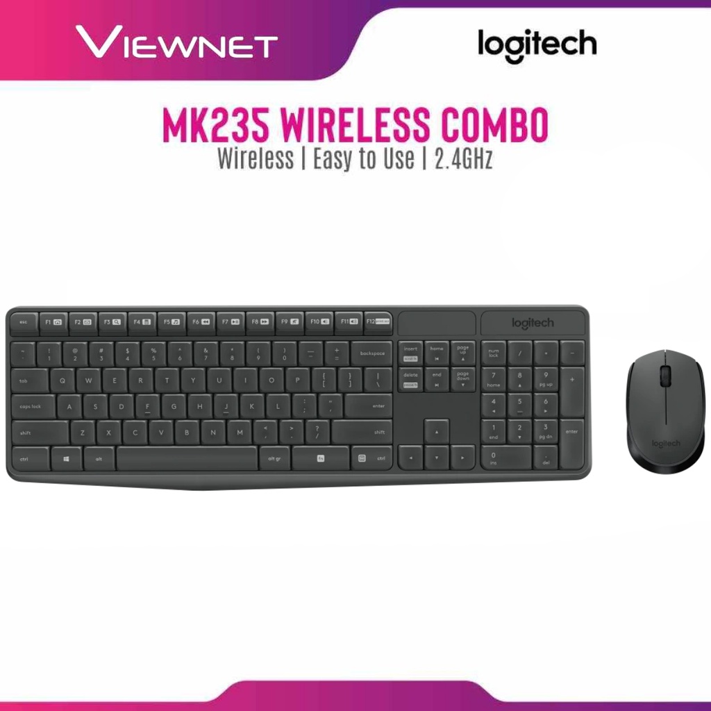 Logitech MK235 Wireless Keyboard and Mouse Combo (920-007937) | Shopee ...