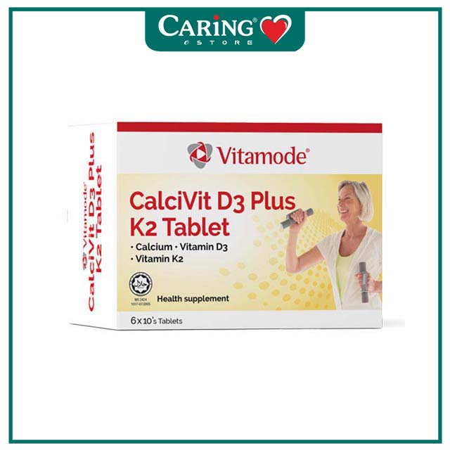 VITAMODE CALCIUM VITAMIN D3 PLUS VITAMIN K2 TABLET 10S X 6 Shopee
