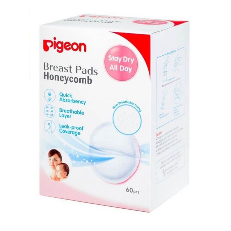 Pigeon Breast Pads Honey Comb 60 Pack