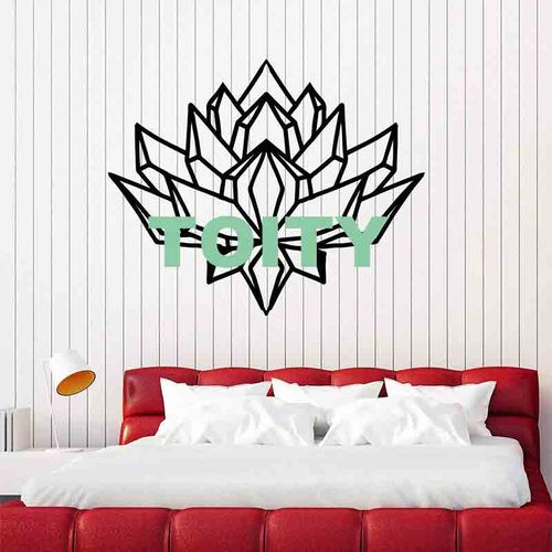 Wall Decal Lotus Flower Ornament Floral Yoga Meditation Buddhism Vinyl ...