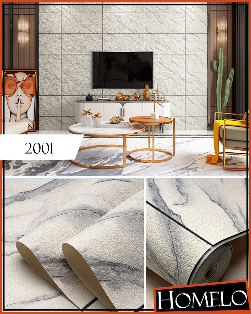 Homelo 3D Non Woven Brick Pattern Style Suede Wall Sticker Photo Inspiration