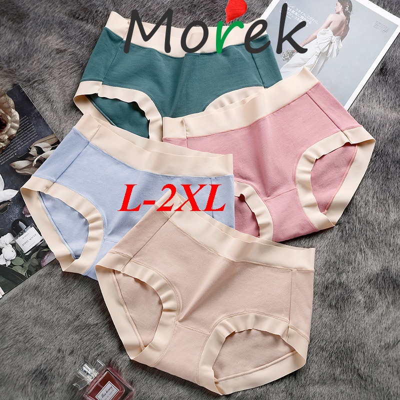 Mebraties】Sexy Seamless Ice Silk Panties Women's One Piece Ultra Thin  Underwear Seluar Dalam Wanita