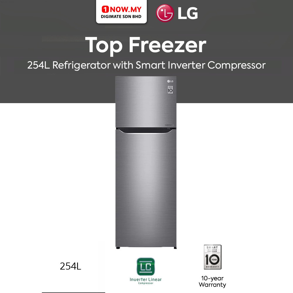 LG 254L Top Freezer GNG272SLCB (Multi Air Flow & Smart Inverter