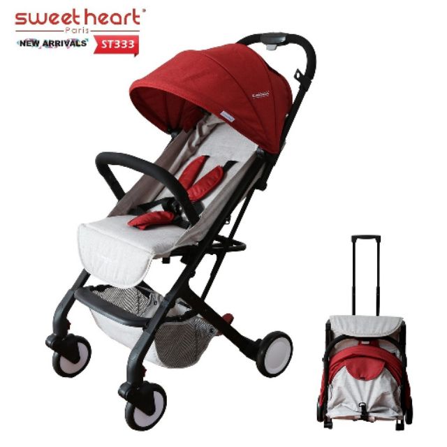 Sweet heart paris aluminium 2 in 1 stroller sales