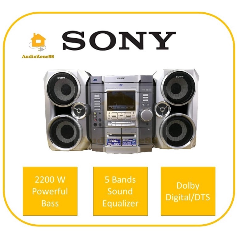 Sony DVD Radio Cassette Hifi System MHC-RV600D | Shopee Malaysia