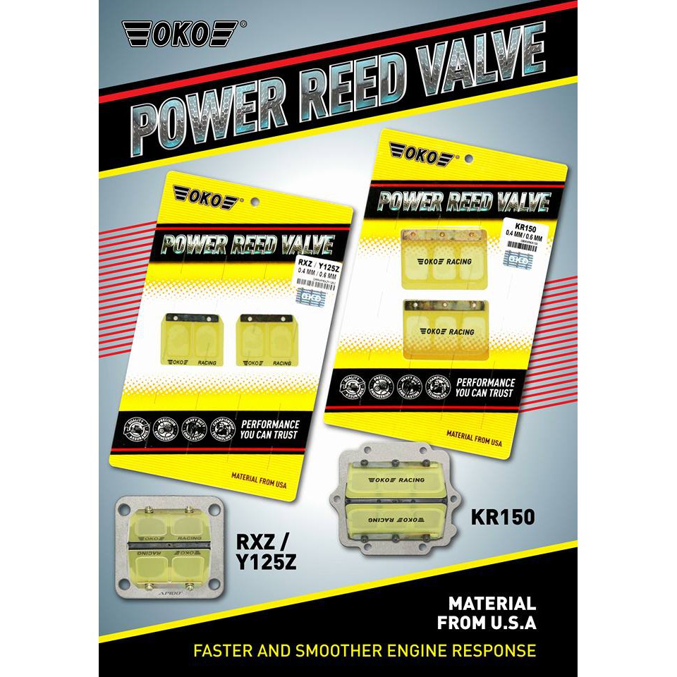 ORRVPRXZY125IN OKO RACING REED VALVE PLATE | Shopee Malaysia