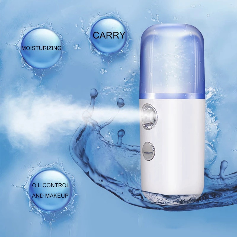 Nano Mist Facial Sprayer USB Humidifier Rechargeable Nebulizer Face ...