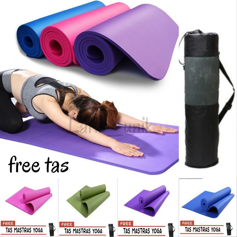 [Guarantee Free Saung] Yoga MAT Anti Slip MAT 8mm Thick/Gymnastics ...