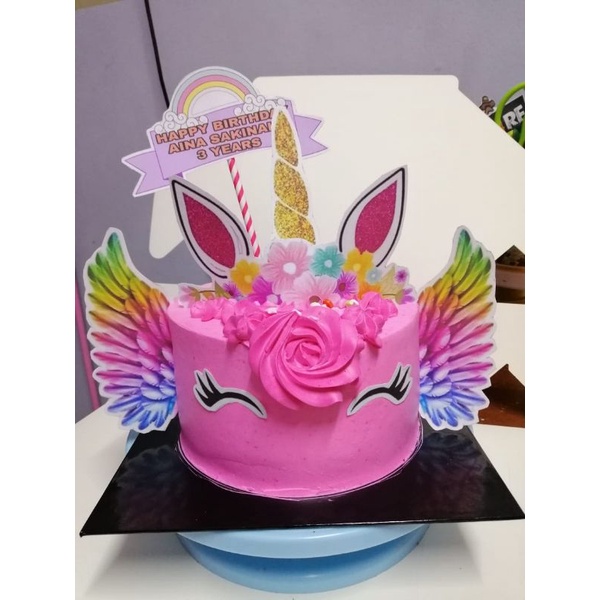 Topper kek kartun unicorn | Shopee Malaysia