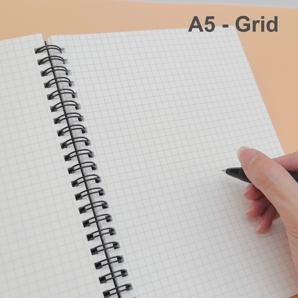 Buku Nota Hitam 100&200pages Black Notebook Saiz A4 A5 A6 Spiral Wire O ...