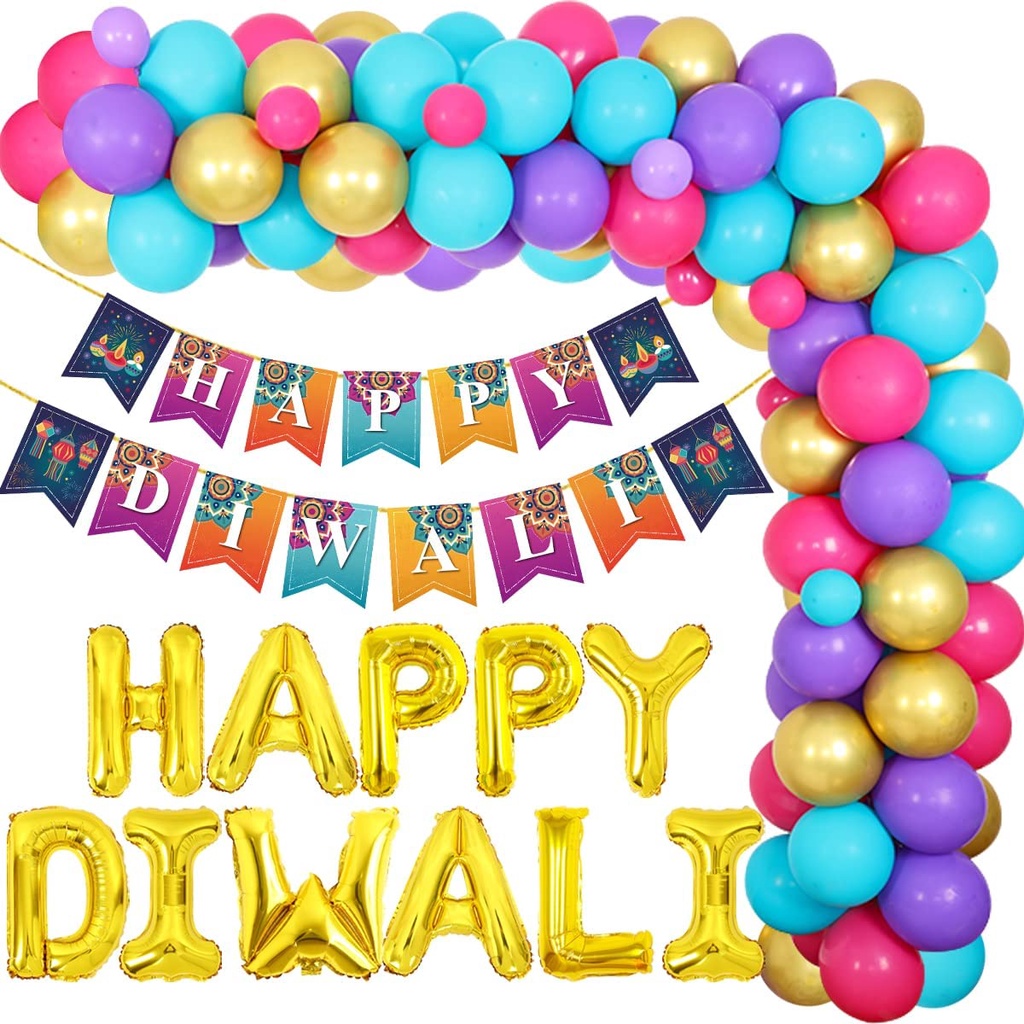 JOYMEMO Deepavali Party Decorations Happy Diwali Banner Decorations