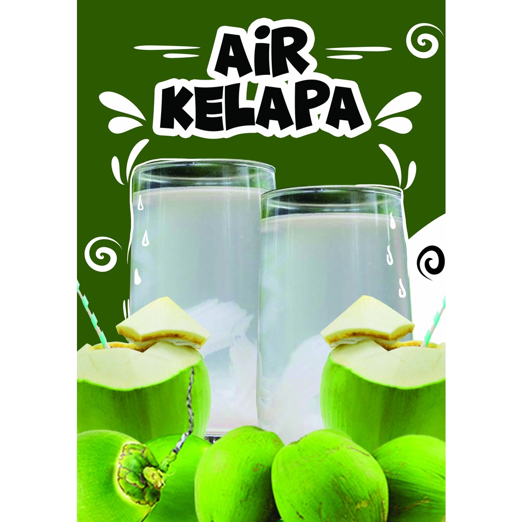 Sticker Air Balang Saiz A4⭐murah⭐boleh Edit Info Air Jus Buah Bazar Ramadhan Shopee Malaysia 5285