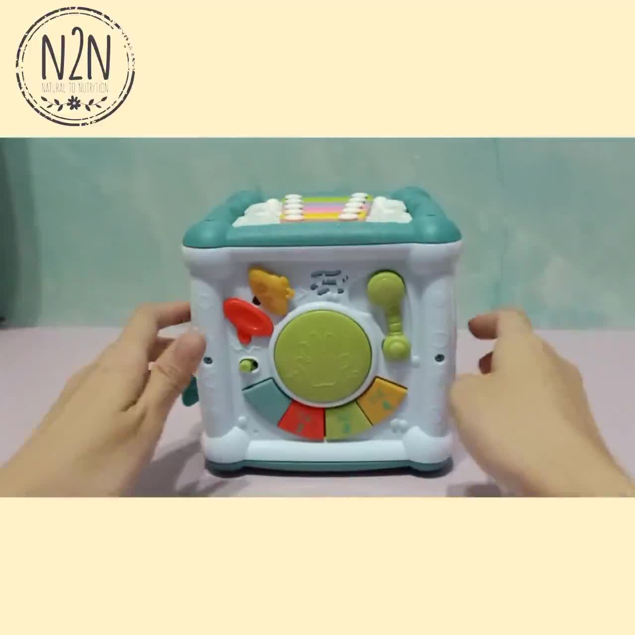 N2N Music Smart Cube Mainan Budak Perempuan Lelaki Baby 1 tahun Baby 3 ...