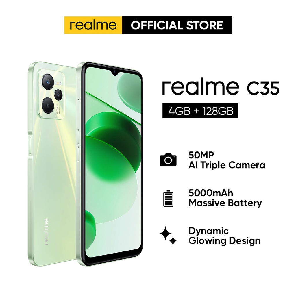 realme C35 Smartphone (4GB RAM + 128GB ROM/50MP AI Triple Camera ...