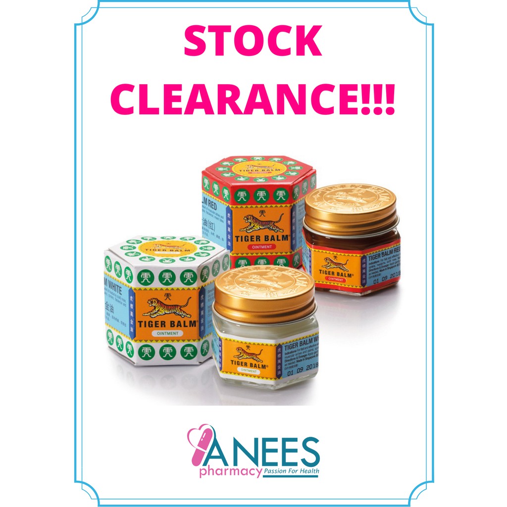 TIGER BALM WHITE/RED OINTMENT 19G | Shopee Malaysia
