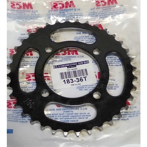 YAMAHA RXZ LC135 Y125 SRL110 Y100 SPORT Y110 SS REAR SPORCKET SPROCKET ...