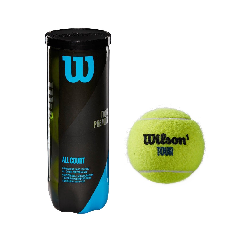 Wilson Tour Premier All Court Tennis Balls (1 Can = 3 Balls) [100% ...