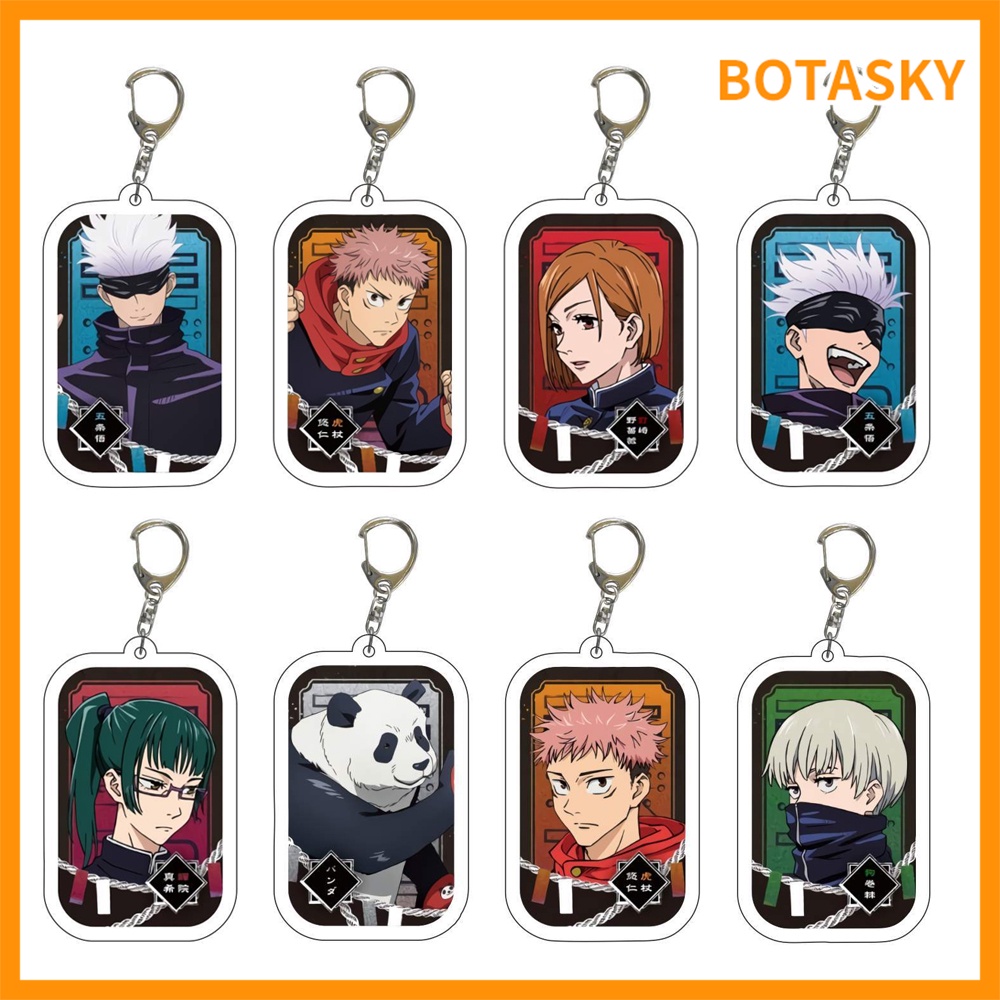 Jujutsu Kaisen Keychain Anime Bag Pandant Keyring Key Gojo Satoru