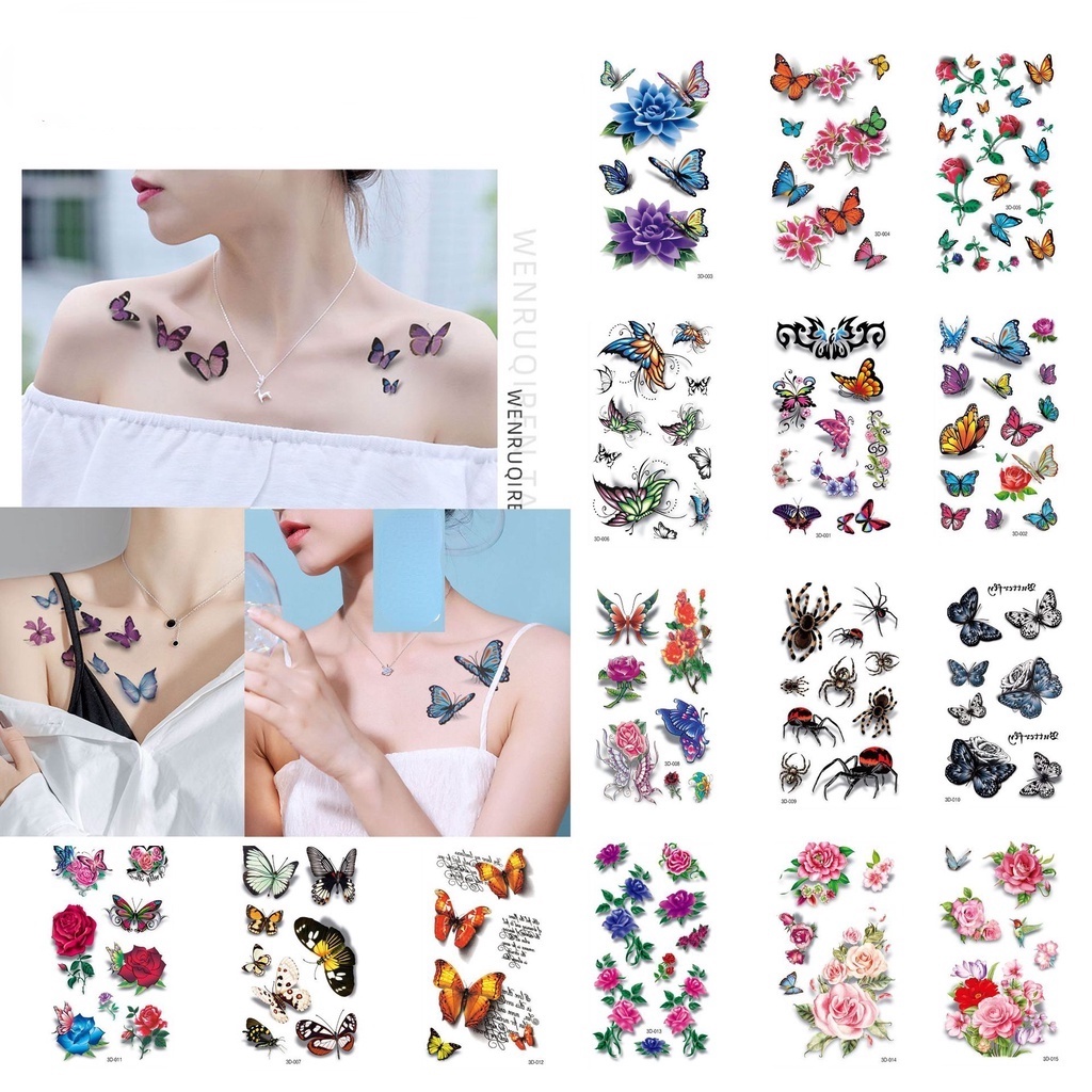 Fashion Waterproof Removable Temporary Tattoo Cute Sexy Tattoo Sticker