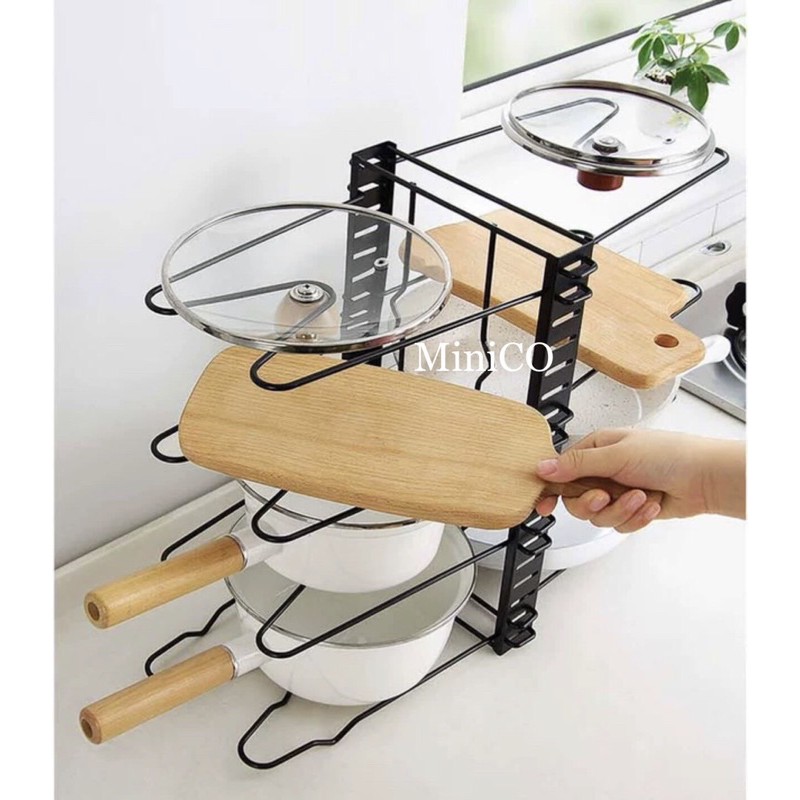DIY Adjustable Kitchen Shelves Rack Horizontal Vertical Organizer Rack ...