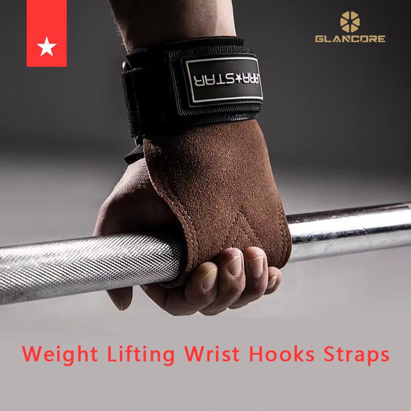 Weight Lifting Hooks Grips Straps Pads Gym Deadlift Wrist Gloves