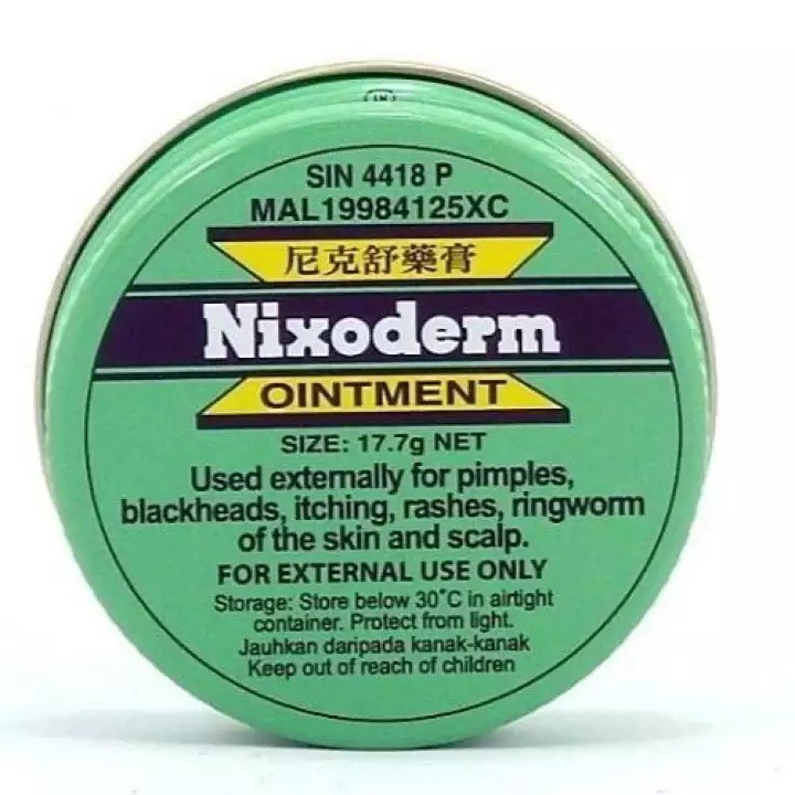 NIXODERM - OINTMENT : FOR PIMPLES, BLACKHEADS, ITCHING, RASHES ...