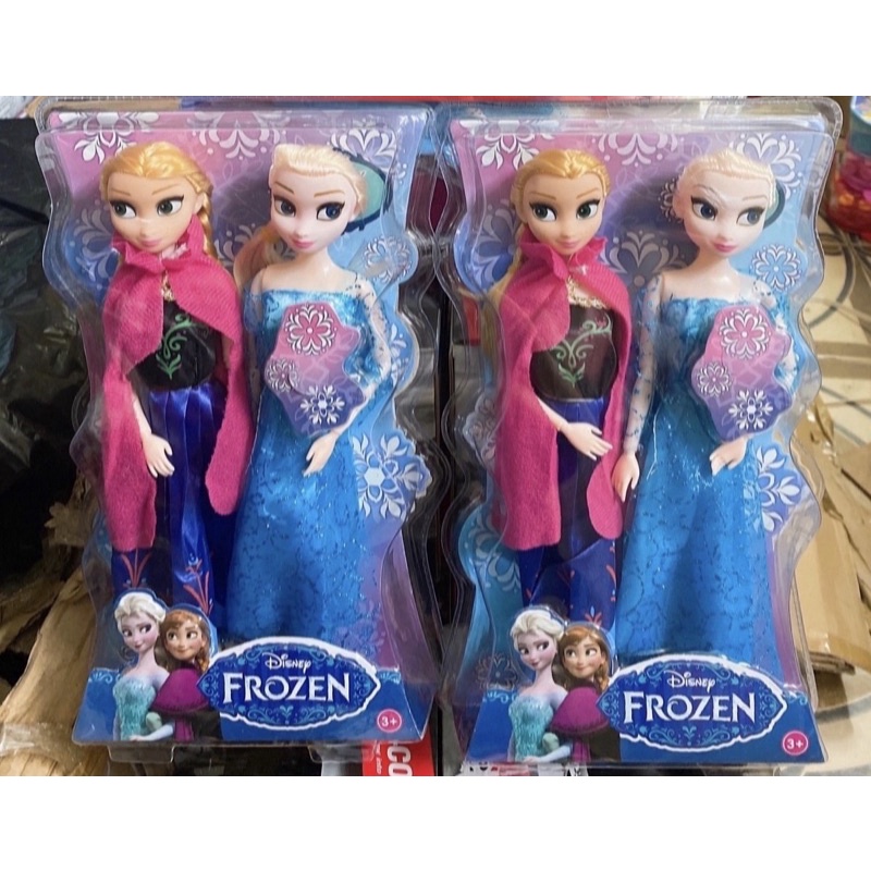 Set of 2 large Elsa and Anna Frozen dolls for babies (1 set) | Shopee ...