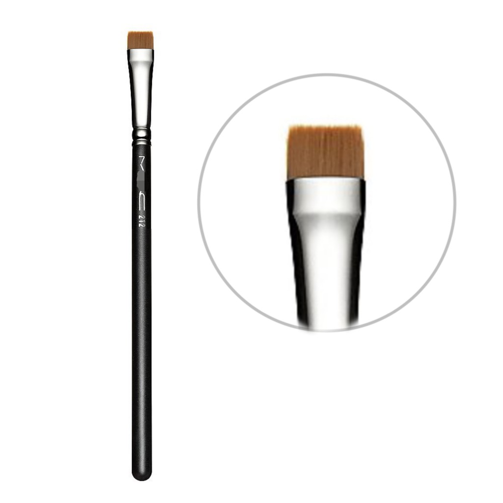 MAC 212 Flat Definer Brush Concealer Eyebrow Eyeliner Cut Crease Berus